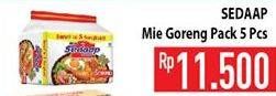 Promo Harga SEDAAP Mie Goreng per 5 pcs - Hypermart