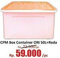 Promo Harga CPM Container Box + Roda Ori 50 ltr - Hari Hari