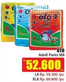Promo Harga OTO Adult Diapers Pants M8  - Hari Hari