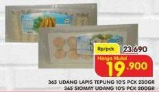 Promo Harga 365 Udang Lapis Tepung 230gr/Siomay Udang 200gr  - Superindo