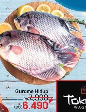Promo Harga Ikan Gurame Hidup per 100 gr - LotteMart