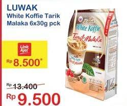 Promo Harga Luwak White Koffie per 6 sachet 30 gr - Indomaret