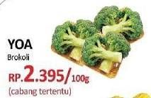 Promo Harga YOA Sayuran Segar Brokoli per 100 gr - Yogya