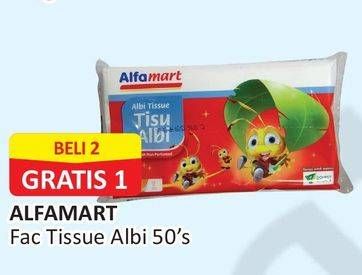 Promo Harga ALFAMART Facial Tissue Albi 50 pcs - Alfamart