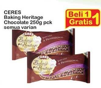Promo Harga CERES Baking Heritage Chocolate 250 gr - Indomaret