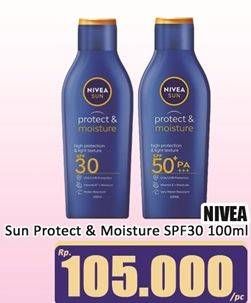Promo Harga Nivea Sun Protect & Moisture Lotion SPF 30 100 ml - Hari Hari