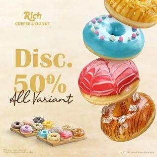 Promo Harga RICHEESE FACTORY Rich Coffee and Donut 12 pcs - Richeese Factory