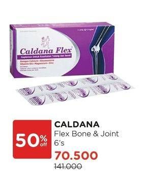 Promo Harga CALDANA FLEX Vitamin Tulang Sendi 6 pcs - Watsons