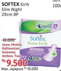 Promo Harga Softex Daun Sirih 29cm 8 pcs - Alfamidi