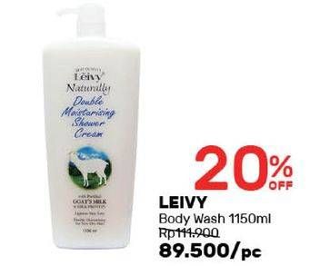 Promo Harga LEIVY Goat Milk Shower Cream 1150 ml - Guardian