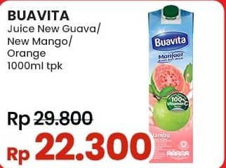 Promo Harga Buavita Fresh Juice Guava, Mango, Orange 1000 ml - Indomaret