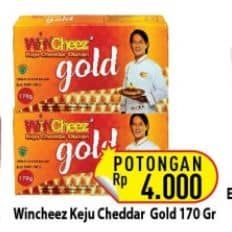 Promo Harga WINcheez Gold Cheddar Keju Olahan  170 gr - Hypermart