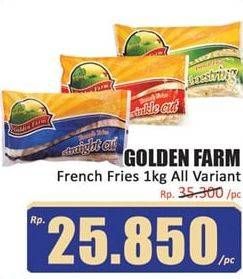 Promo Harga GOLDEN FARM French Fries All Variants 1000 gr - Hari Hari