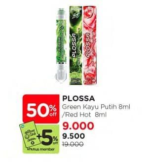 Promo Harga Plossa Aromatics Eucalyptus, Red Hot 10 ml - Watsons
