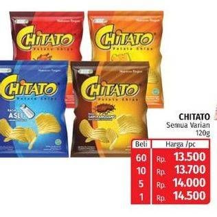 Promo Harga CHITATO Snack Potato Chips All Variants 120 gr - Lotte Grosir