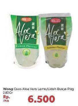 Promo Harga WONG COCO Aloe Vera Lemon, Pisang 200 gr - Carrefour