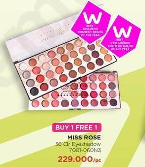 Promo Harga MISS ROSE Colorful Palette 3D 36 Color Eyeshadow 7001-060N3 33 gr - Watsons