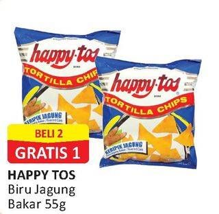 Promo Harga HAPPY TOS Tortilla Chips 55 gr - Alfamart