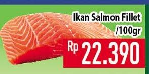 Promo Harga Salmon Fillet per 100 gr - Hypermart