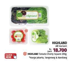 Promo Harga Highland Sayur  - LotteMart