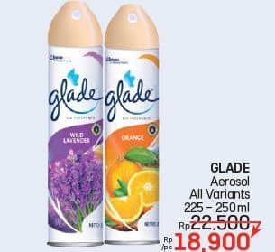 Promo Harga Glade Aerosol All Variants 225 ml - LotteMart