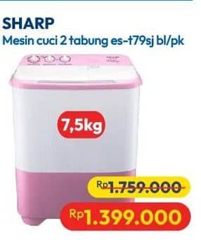 Promo Harga Sharp ES-T79SJ-BL/PK  - Hypermart