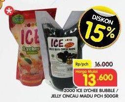 Promo Harga 2000 Ice Lychee Bubble / Cincau Madu 500 gr - Superindo