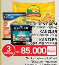 Promo Harga Golden Farm French Fries + Kanzler Cocktail  + Kanzler Chicken Nugget  - LotteMart