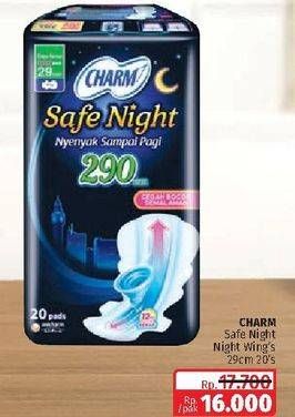 Promo Harga Charm Safe Night Wing 29cm 20 pcs - Lotte Grosir