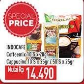 Promo Harga INDOCAFE Coffeemix/Cappucino  - Hypermart