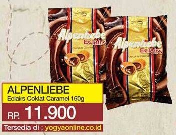 Promo Harga ALPENLIEBE Eclairs Coklat Karamel 160 gr - Yogya
