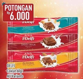 Promo Harga DELFI Chocolate All Variants 60 gr - Hypermart