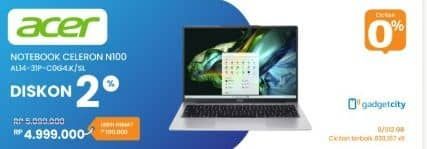 Promo Harga Acer AL14-31P-COG4-FHD | Notebook 14 Inci  - Electronic City