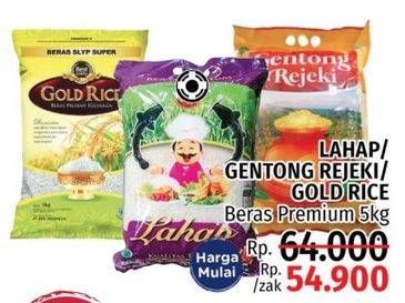 Promo Harga Lahap/Gentong Rejeki/Gold Rice Beras Premium  - LotteMart