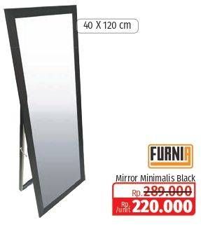 Promo Harga FURNIA Standing Mirror 40 X 120 Cm  - Lotte Grosir