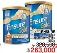 Promo Harga Ensure Gold Wheat Gandum Coklat, Vanilla 850 gr - LotteMart