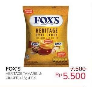 Promo Harga Foxs Heritage Oval Candy Tamarind And Ginger 125 gr - Indomaret