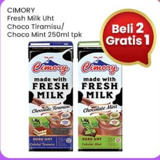 Promo Harga Cimory Susu UHT Chocolate Tiramisu, Chocolate Mint 250 ml - Indomaret