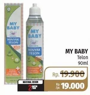 Promo Harga MY BABY Minyak Telon Plus 90 ml - Lotte Grosir