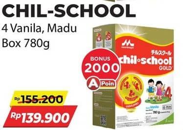 Promo Harga Morinaga Chil School Gold Vanila, Madu 780 gr - Alfamart
