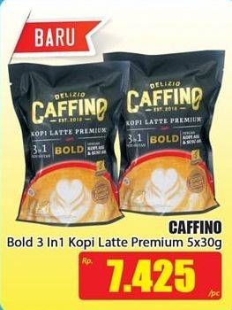 Promo Harga Caffino Kopi Latte 3in1 Premium Bold per 5 sachet 30 gr - Hari Hari