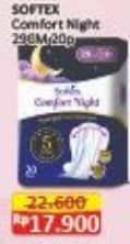 Promo Harga Softex Comfort Night Wing 29cm 20 pcs - Alfamart