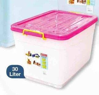 Promo Harga LION STAR Wagon Container 30 ltr - LotteMart