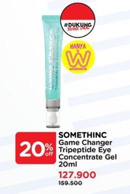 Promo Harga Somethinc GAME CHANGER Tripeptide Eye Concentrate Gel  20 ml - Watsons