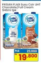 Promo Harga Frisian Flag Susu UHT Purefarm Swiss Chocolate, Full Cream 946 ml - Indomaret