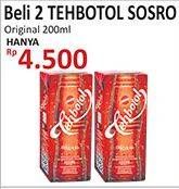 Promo Harga Sosro Teh Botol Original per 2 pcs 200 ml - Alfamidi