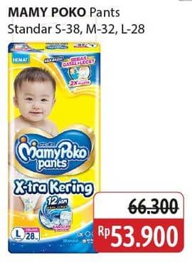 Promo Harga Mamy Poko Pants Xtra Kering S38, L28, M32 28 pcs - Alfamidi