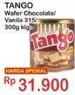 Promo Harga TANGO Wafer Chocolate, Vanilla Milk 300 gr - Indomaret