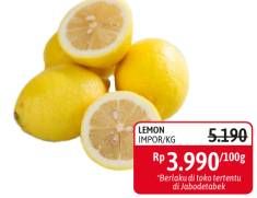Promo Harga Lemon Import per 100 gr - Alfamidi