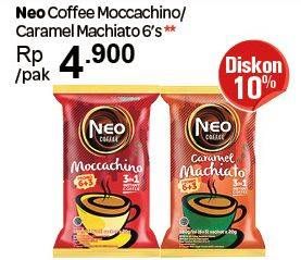 Promo Harga Neo Coffee 3 in 1 Instant Coffee Moccachino, Caramel Machiato 6 sachet - Carrefour